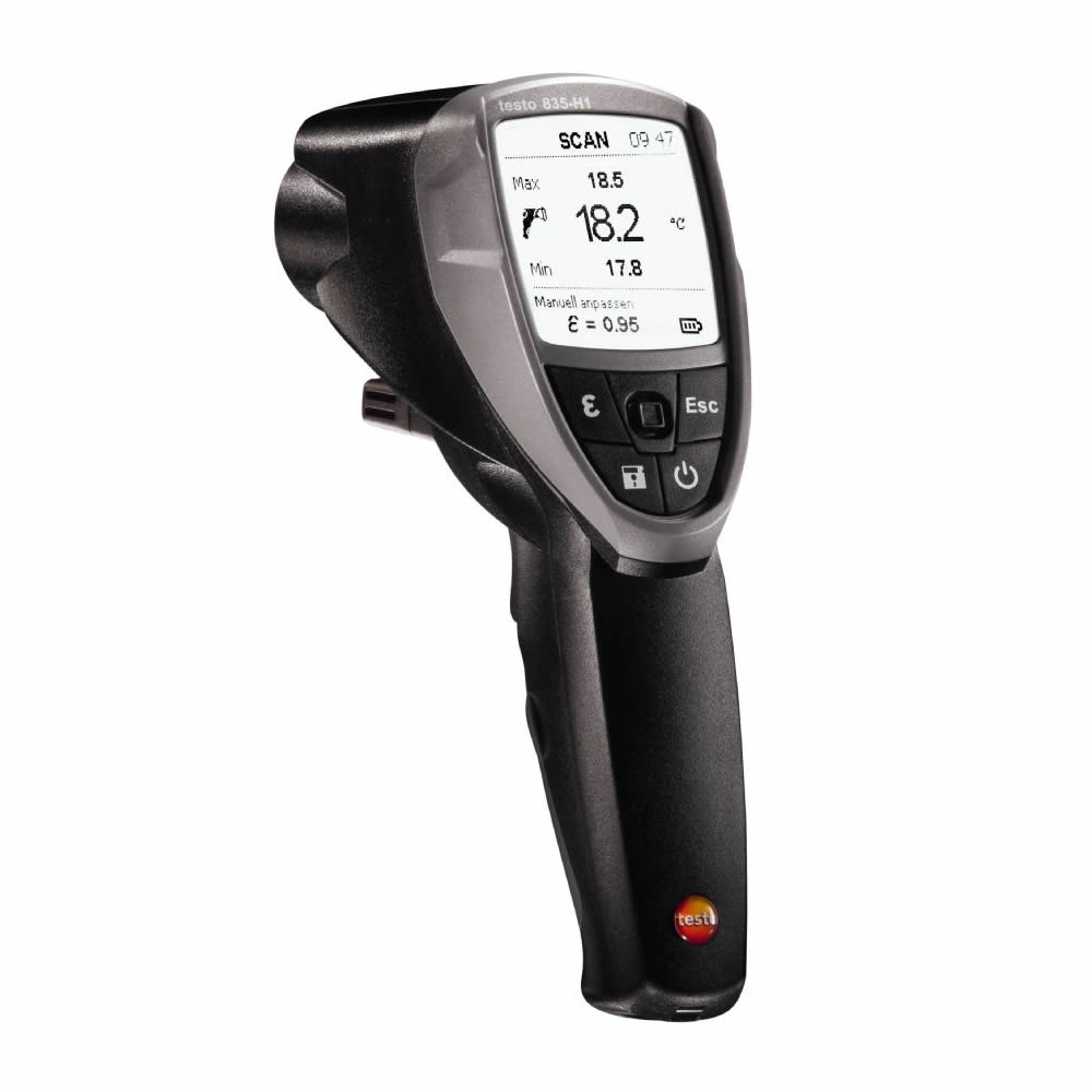 Termocamera Testo 835-H1 - Termometro a infrarossi con modulo di misura  dell'umidità - Termocamera Store